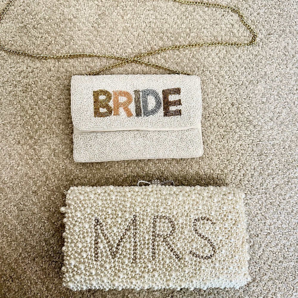 Bridal clutch and crossbody